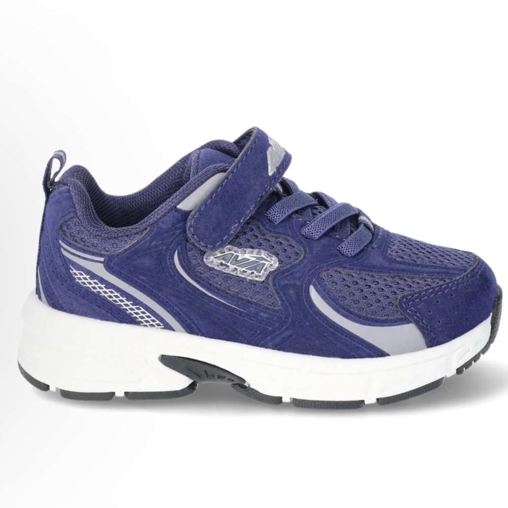 Avia Youth Navy and White Sneakers - Picture 2 of 5